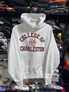 Champion Reverse Weave College Of Charleston Embroidered Hoodie Size Small